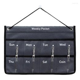 Storage Bags Wall Calendar Organiser Mounted Change Novel Weekly Monthly For Living Room Bedroom