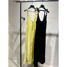 2024 Women's Clothing Comfortable draped backless dress Spring Summer New 330