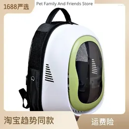 Cat Carriers Backpack Portable Transparent Space Pet Bag Large Capacity Breathable Shoulder Bag.