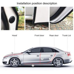 Car Door Protector Edge Guards U Shape Auto Edge Trim Rubber Seal Fit Scratch Protector Strips Sealing Guard Trim for Most Car