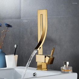 Bathroom Sink Faucets Basin Faucet Fixture Brass Mixer Tap Deck Mounted And Cold Black/Gold/Chrome/Nickel Taps