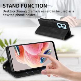 Wallet Skin-friendly Card Slot Stand Magnetic Flip Leather Case For Xiaomi Redmi Note 12S 12 Pro Plus 11 Pro 11S 10S 9S 8T 7 5