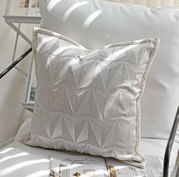 Pillow Trend Modern Embroidery Geometric Square Throw Pillow/almofadas Case 30x50 45 Fashion Unusual Design Cover Home Decore