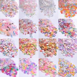 Charms 30pcs/Lot Resin Charm Duck Fish Tail Mushroom For Jewellery Making Supplies Random Mix DIY Keychain Pendant Materials Bulk