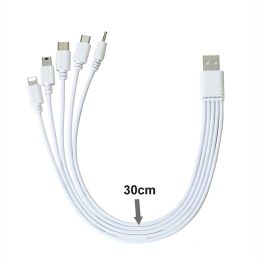 5 in 1 Multi USB Type C Cable for iPhone 15 14 13 3 in1 Micro USB Charging Cable Mini USB Cable for Samsung Huawei Android Phone