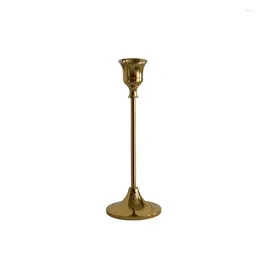 Candle Holders 1pc Romantic Home Decoration Wedding Party Valentine's Day Retro Bronze Candlestick