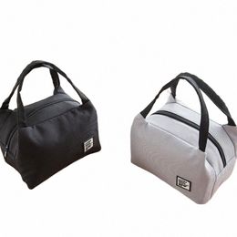 portable Lunch Bag Tote Insulated Box Canvas Thermal Cold Warm Food Ctainer School Picnic Men Women Kids Bento Storage Pouch 12g9#