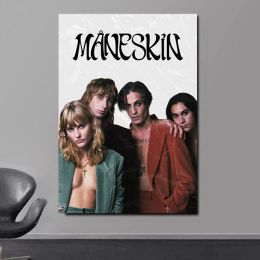 Rock Band Maneskin Rush! Music Album Poster Canvas Painting Wall Art Pictures Nordic Home Room Bar Club Decor Gift