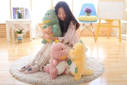 Cute Little Dinosaur Plush Toy Girl Doll Sleeping Pillow Doll Children's Day Girl Birthday Gift Free Free Shipping DHL/UPS