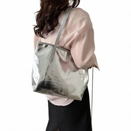 luxury Designer Bag Women Handbag Large Tote Sliver Gold Shoulder Bag Simple Handle Handbags Solid Color Soft Shopper Purse Bag 42SW#