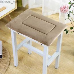 Cushion/Decorative Pillow Student Stool Non-slip Cushion Winter Thickened Seat Cushion Household Rectangular Small Stool Pad Cushion With Elastic Buckle Y240401
