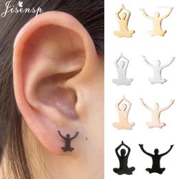 Stud Earrings Multiple Sports Jewellery Earings For Women Men Stainless Steel Yoga Football Baseball Fitness Club Pendientes Mujer