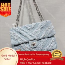 Shoulder Bags Fashion Summer Jeans Denim Crossbody Handbags Women Canvas Girl Handbag Casual Chain Designer Tote