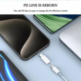For 8pin Lightning Female To Type C USB Male Adapter PD 10W 60W Fast Charging Cable For IPhone 15 14 Pro Max IPad Mini Air USB-C