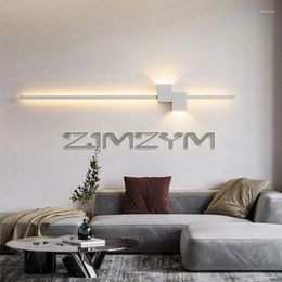 Wall Lamp Modern Long Led Room Decor Light Fixture Home Indoor Bedroom Living Background Lighting