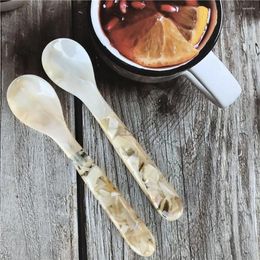 Spoons Kitchen Tool Condiment Tableware Natural Conch Scoop Ice Cream Dessert Spoon Teaspoon Shell Fork