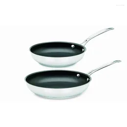 Cookware Sets Andralyn Classic Non-Stick Stainless Steel 9" And 11" Skilletscookware Pots Pans Set Non Stick Cooking Pot