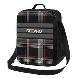 recaros Logo Resuable Lunch Boxes for Women Multifuncti Thermal Cooler Food Insulated Lunch Bag Office Work k07f#