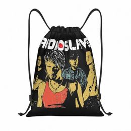 rock Supergroup Auslave Band Drawstring Bags Sports Backpack Gym Sackpack String Bag for Exercise V2tN#