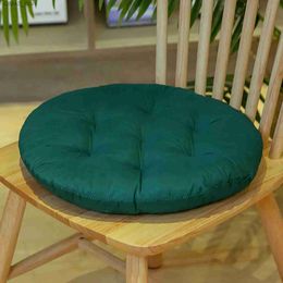 Cushion/Decorative Pillow 6 styles of chair cushions solid Colour circular yoga mats soft birthday gifts 40cm home decoration bedroom office supplies Y240401