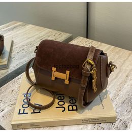 Designer Luxury fashion Tote Bags Single shoulder crossbody bag 2024 new fashionable and versatile frosted splicing small square bag high-end feeling small bag