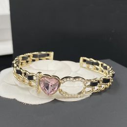Модный многоцветный открытый браслет, регулируемый браслет с гуманизированным дизайном, милый розовый избранный роскошный подарок подруге, очаровательные изысканные ювелирные аксессуары премиум-класса