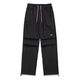 Men's Pants 2024 Summer Oversize Elastic Waist Men Quick-Drying Fashion Korean Streetwear Loose Trousers Bottoms Male Plus Size