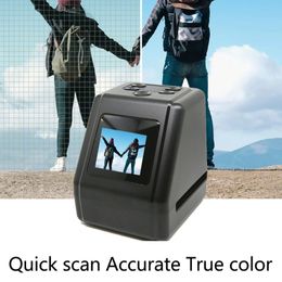 Film Scanner 2in Screen Slide Convert 135 126 110 8mm Slides to 22MP JPG Digital Po Negative y240318