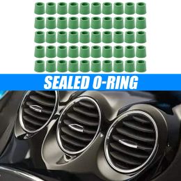 150/100/50PCS Green Air Conditioning 1/4'' Charging Hose 1/4'' Valve Gasket Manifold Repair Seal Kit Replacement Car Accessories