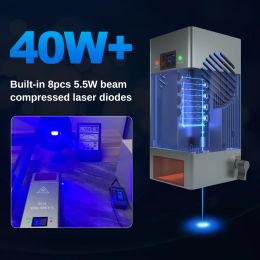 LASER TREE K40 Optical Power 40W Laser Head with Air Assist 450nm Blue Light TTL Module for Engraver Cutting Wood Tools