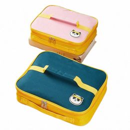 lunch Bag Food Thermal Bag Thicken Square Bento Picnic Pouch Large Capacity Dinner Ctainer Handbag Bolsas De Almuerzo Lchera 88iv#