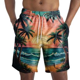 Men's Shorts Casual Fashion Mens Hawaii Vacation Swimsuit For Men Board 3d Floral Print Short Pants Ropa De Hombre Beach