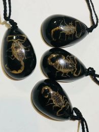 charms 12 pcs Unique Insect Epoxy scorpion Creative trinkets black drop accessories