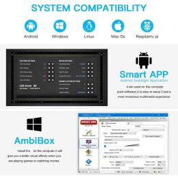 DIY Ambient TV PC Dream Screen USB LED Strip HDTV Computer Monitor Backlight Addressable WS2812B LED Strip 1/2/3/4/5m Full Set