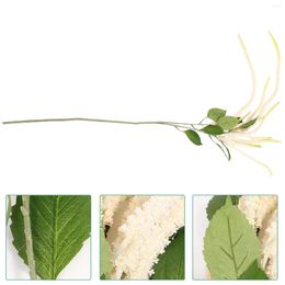 Decorative Flowers Simulated Hanging Rice Wedding Ceiling Soft Decoration Fake Home (tail Amaranth White Green) False Plant Branch Garland