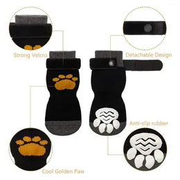 Dog Collars 8 Pieces Anti Slip Socks Non-Slip With Adjustable Strap Traction Control For Indoor On Hardwood Floor Wear