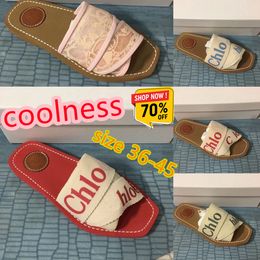 2024 Designer Women New style Slippers green Solid color printing Sandal thick bottom bottom fashion house slipper wear beach Summer Flat coolness Slipper box