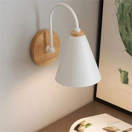 Wall Lamp Retro Downward Lampshade LED Light 90-260V E27 Socket Sconce For Bedroom Bedside Bathroom Living Room