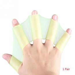 1Pair Unisex Frog Type Silicone Girdles Swimming Hand Fins Finger Webbed Gloves Paddle Water Sports frog claw Swimming Equipment