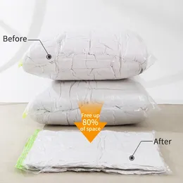 Storage Bags Vacuum Bag For Clothes Reusable Closet Space Saving Pillow Bedding Towel Blanket