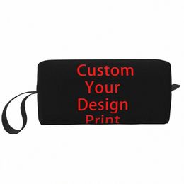 custom Your Design Print Cosmetic Bag Women Kawaii Big Capacity Makeup Case Beauty Storage Toiletry Bags l1ch#