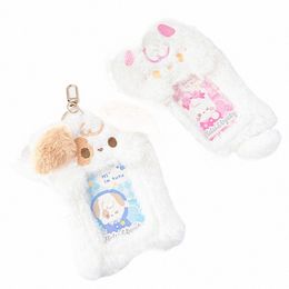 cute Carto Plush Card Case Puppy Dog Fluffy Soft Card Case ID Card Organizer Holder Kpop Photocard Holder DIY b6Nj#