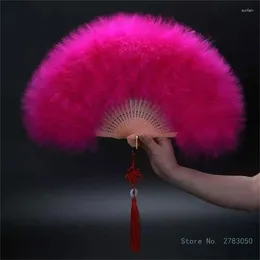 Decorative Figurines Vintage Feather Fan Women Lightweight Handheld Fans Convenient For Travel And Parties