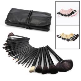 Kits Small Makeup Brush Set /black Professional Make Up Brush Natural Hair Foundation Powder Blushes+Storage Bag