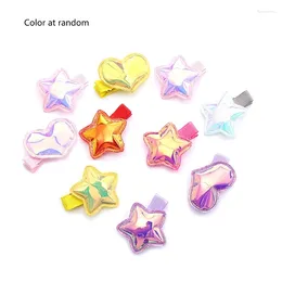 Hair Accessories Children Clip Set Five-pointed Star/Heart Hairpins Multi-color Barrettes 10PCS For Girls