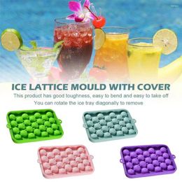 Baking Moulds 25 Ice Ball Mold Hockey Square Mini Maker Round Tray Kitchen Cover Cube Lid Cream With Box Tools V8A1