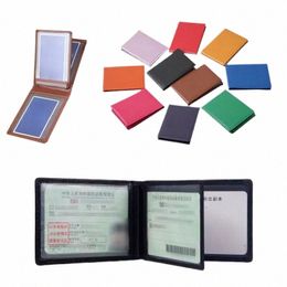 driver Licence Holder Pu Leather Cover for Car Driving Documents Busin Id Pass Certificate Folder Wallet Passport Cover G6sl#