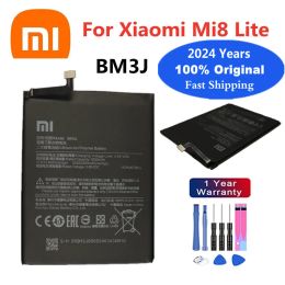 2024 Years High Quality 100% Original Battery BM3J For Xiaomi 8 Mi 8 Lite Mi8 Lite 3350mAh Mobile Phone Battery +Tracking Number