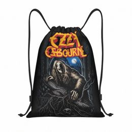 custom Ozzy Osbourne Prins Of Darkn Trekkoord Tassen Mannen Vrouwen Lichtgewicht Heavy Metal Band Rock Sport Gym Opslag Rugzak Z8t6#