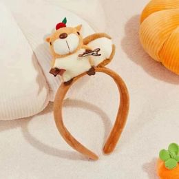 Hair Clips Convenient Face Wash Clip Adornment Lovely Plush Headband Beautiful Animal Hoop Headwear Accessory